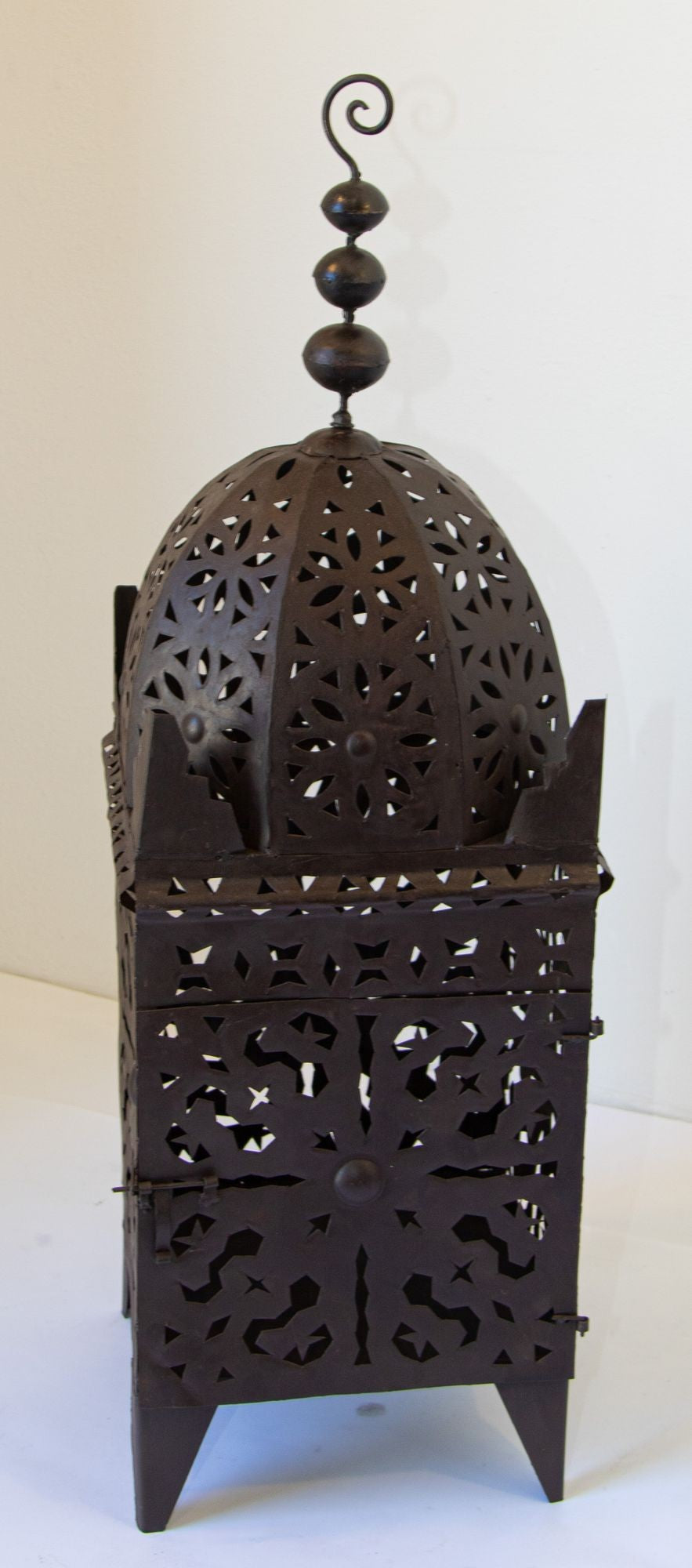 Hand-Crafted Moroccan Hurricane Candle Lantern in Moorish Style