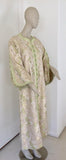 Moroccan Kaftan in Silver Metallic Floral Brocade