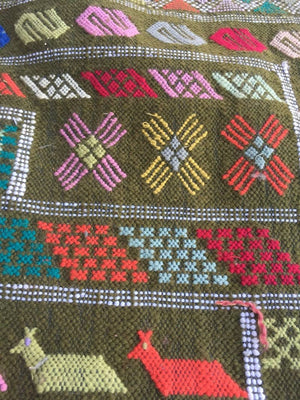1980s Vintage Moroccan Berber Rug
