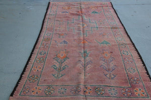 1960s Vintage Moroccan Berber Rug