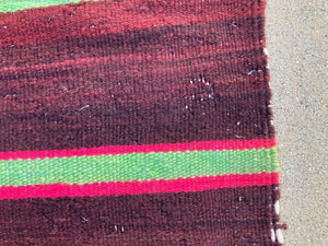 1960s Moroccan Vintage Flat-Weave Berber Rug