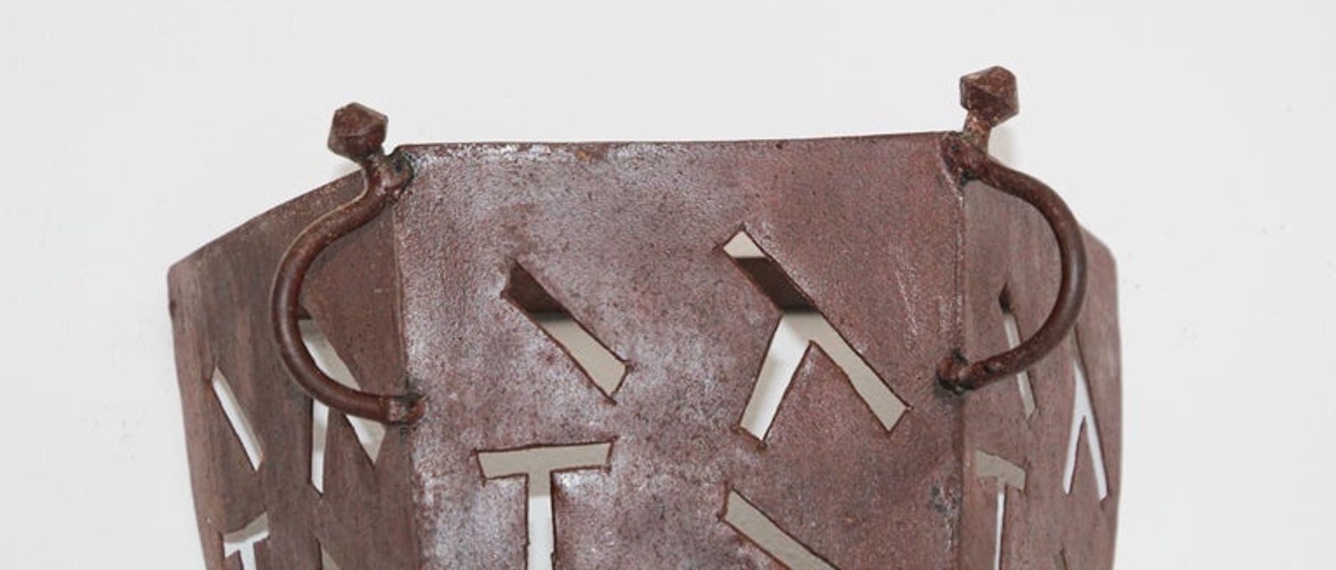 Moroccan African Art Metal Sconce