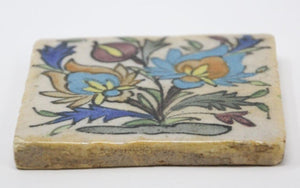 Moorish Turkish Tile with Floral Design