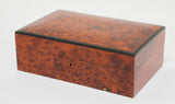 Victorian English Regency Handcrafted Burl Wood Jewelry Box