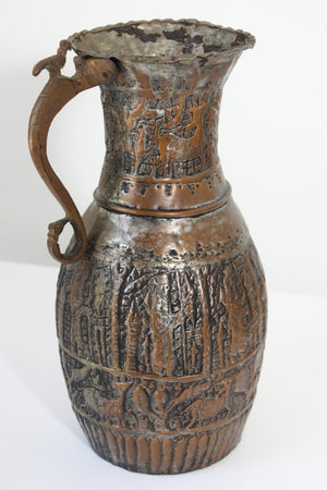 Middle Eastern Tinned Copper Coffee Pot, 19th Century