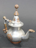 African Tuareg Silver Pewter Tea Pot from Mauritania