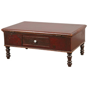 19th Century Victorian Wood Dressing Table Mirror with Jewelry Chest