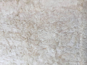 1970s White Fluffy Sheep Skin Bed Throw or Rug