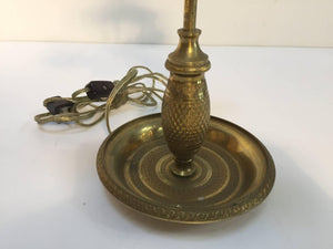 French Antique Brass Candelabra Converted into a Table Lamp