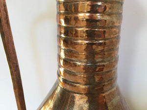 19th Century Middle Eastern Persian Metal Copper Water Ewer
