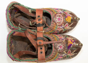 Antique Pair of Charogh Ethnic Shoes from Turkey