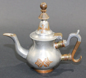 Tuareg African Pewter Tea Pot from Mauritania