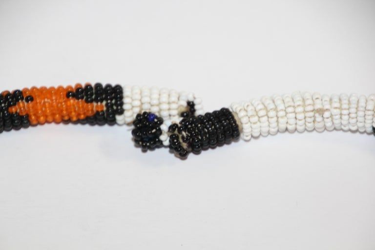 African Urembo Beaded Vintage Necklace Choker by the Maasai Tribe Kenya – view 3