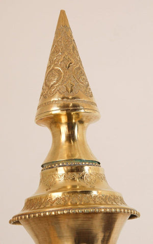 Oversized Mughal Indian Brass Bottle Urn