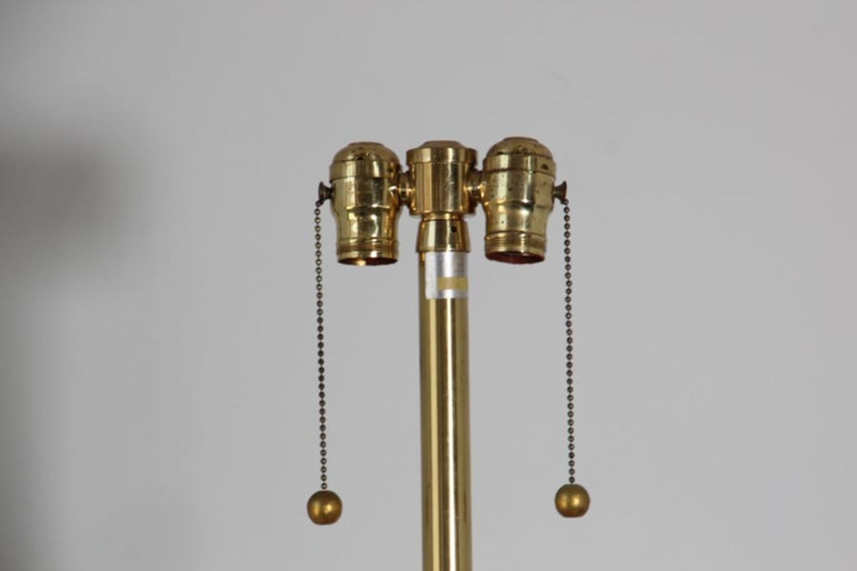 Anglo Indian Moorish Brass Table Lamp by Frederick Cooper