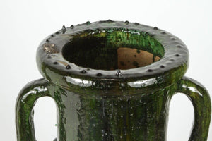 Moroccan Vintage Green Olive Jar