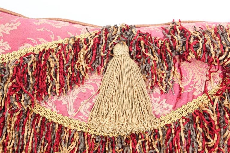 Moorish Style Decorative Red Throw Pillow by John Richard