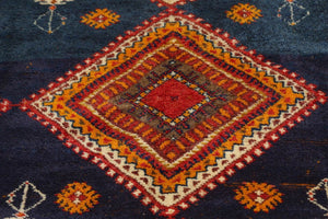 Moroccan Vintage Berber Organic Wool Rug
