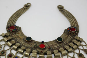 Moroccan Tribal Silver Jewelry Choker