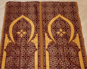 Moroccan Wall Hanging Hiti with Moorish Arches Red and Gold