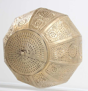 Handcrafted Moroccan Gilt Metal Pendant, North Africa