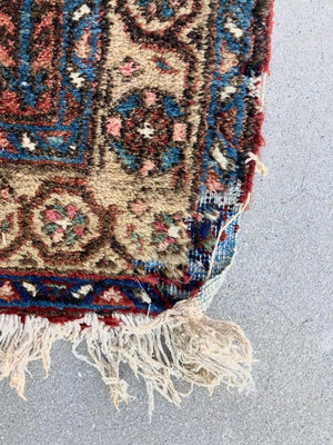 Hand Knotted Vintage Carpet Runner from Turkey