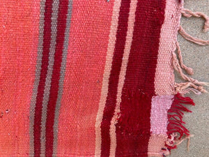Moroccan Vintage Flat-Weave Tribal Kilim Rug