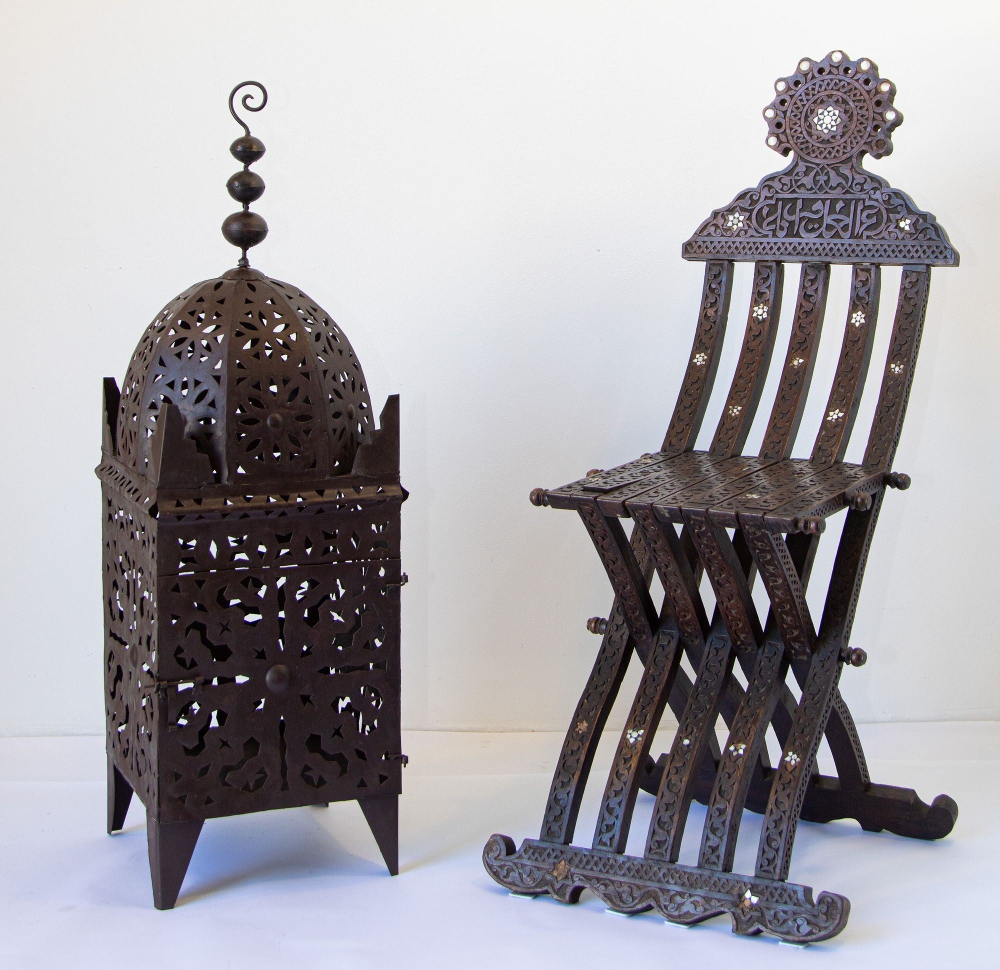 Outdoor Moroccan Hurricane Metal Candle Lantern