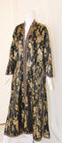 Vintage Moroccan Caftan, Black and Gold Embroidered, ca. 1960s