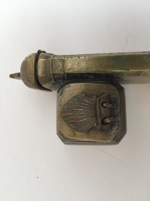 Middle Eastern Moorish Brass Inkwell Qalamdan