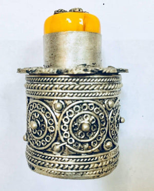Silvered Metal Lidded Box