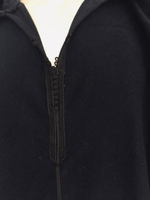 Moroccan Gentleman Hooded Blue Wool Djellaba