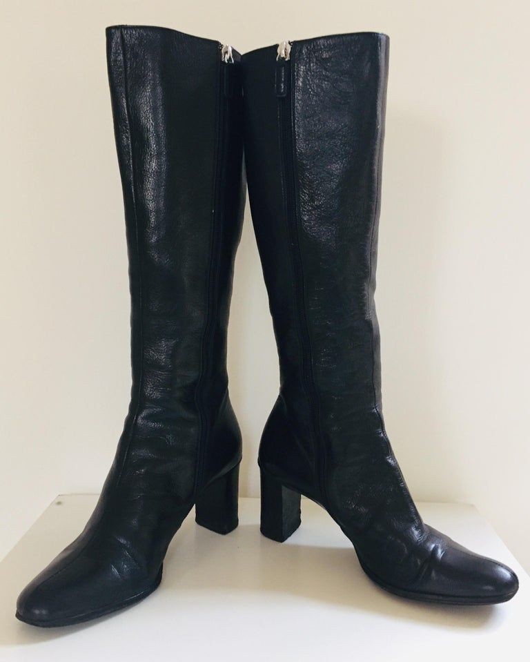 GUCCI by Tom Ford Black Leather Boots 1999 E mosaik