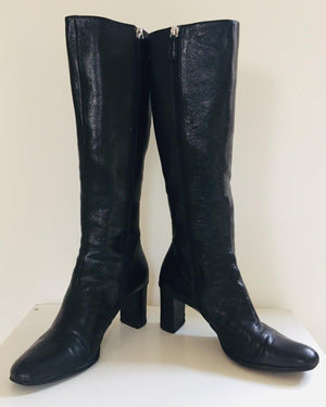 GUCCI by Tom Ford Black Leather Boots 1999