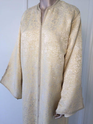 Moroccan Caftan from North Africa, Morocco, Vintage Gold Kaftan, 1970