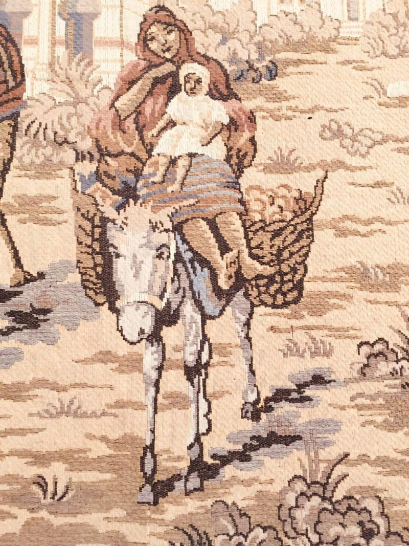 Large Tapestry with an 19th Century Orientalist Scene and Moorish Architecture