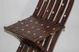 Moorish 19th Century Middle Eastern Inlaid Folding Chair