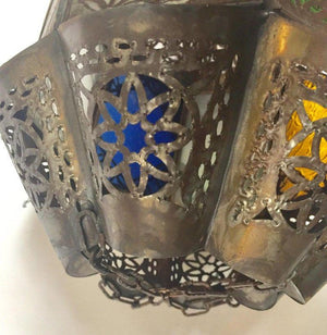 Moroccan Lantern Handcrafted Moorish Pendant Glass