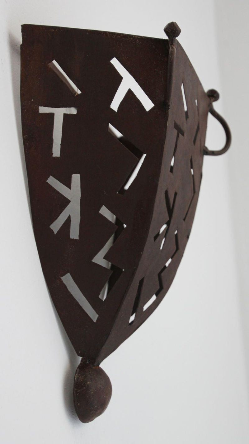 Moroccan African Art Metal Sconce
