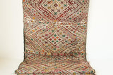 1950s Authentic Moroccan African Tuareg Wedding Runner Rug 15.5 ft long