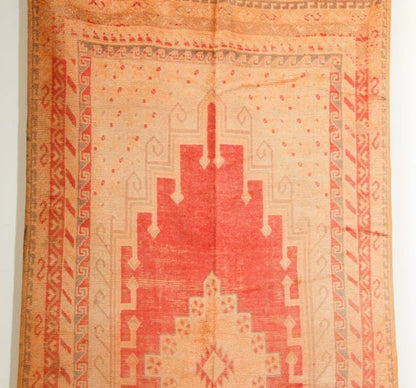 Vintage Moroccan Berber Tribal Rug, Handwoven Wool & Goat Hair, 1960s