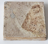 Moorish Moroccan Tile with Arabic Writing in Brown