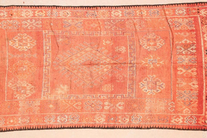 Vintage Moroccan Berber Tribal Wool Rug, 1960s, 6 x 11 Ft