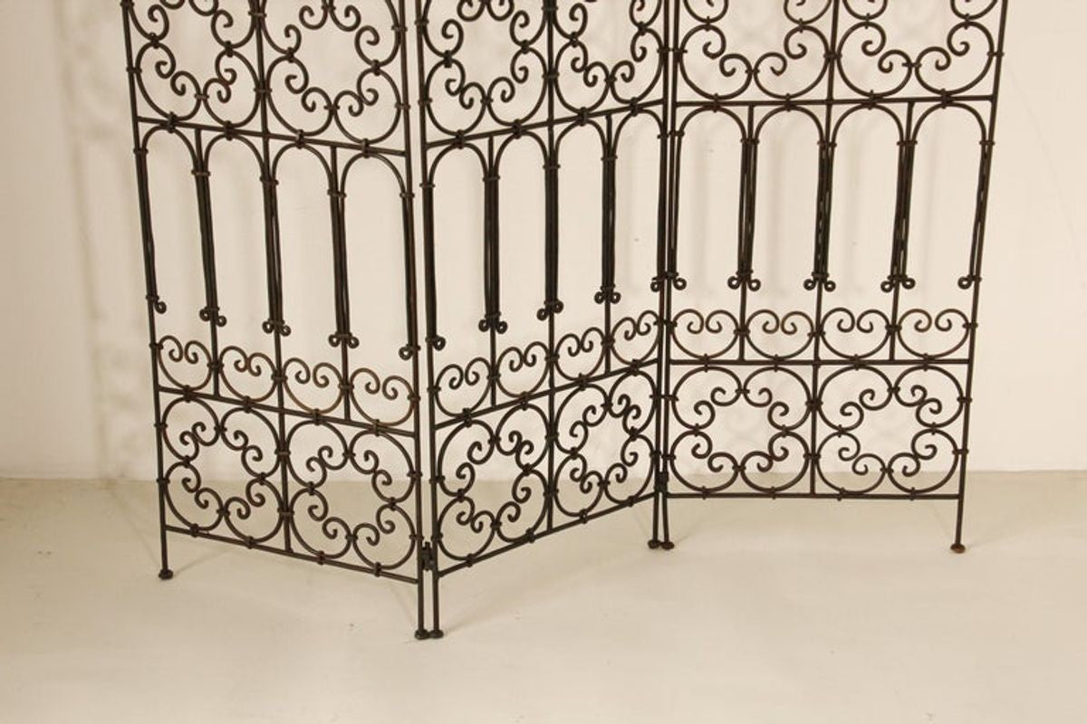 Hand Forged Iron Moorish Folding Screen