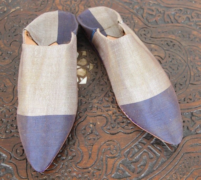 Moroccan Silk Slippers Babouches