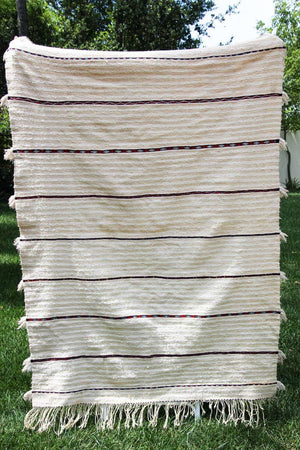 Tribal Moroccan Handcrafted Wedding Blanket Throw with Sequins 8