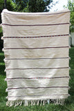Tribal Moroccan Handcrafted Wedding Blanket Throw with Sequins 8
