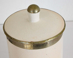 Vintage Moroccan Ceramic Urn with Lid