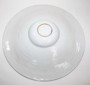 Vintage Talavera Large Stoneware White Bowl Spain