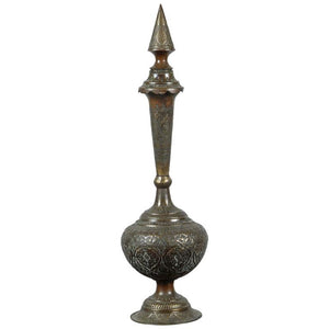 Indo-Persian Decorative Copper Urn